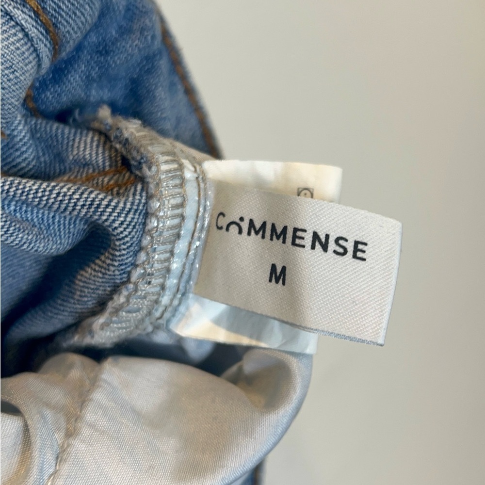 Commense Blue Flare Wide Leg Jeans - Picture 2 of 7